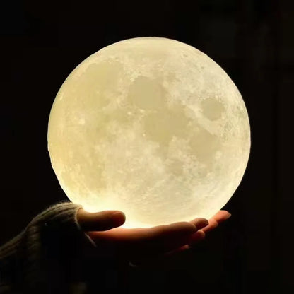 Lampada A Sospensione Forma Di Luna Con Stampa 3D Per Ristorante E Bar Atmosfera Creativa Luce Notturna 110V 220V