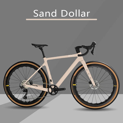 Bici Gravel In Fibra Di Carbonio 700C GRX 600 11 Velocità Con Ruote E Forcella In Carbonio