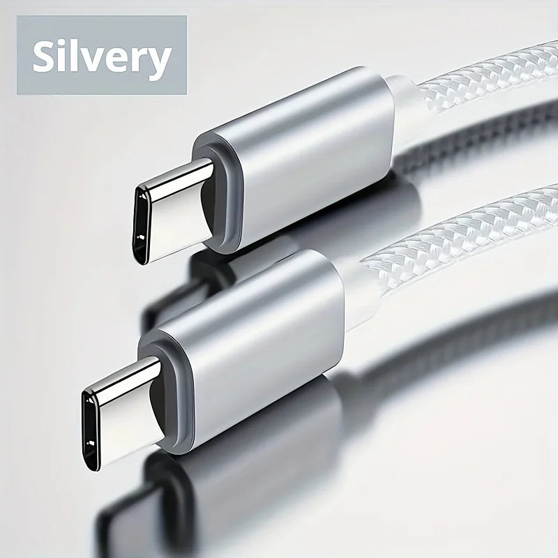 Caricatore Rapido Da 60 W USB-C PD Con Cavo Dati Treccia 1m 2m 3m Ricarica Veloce