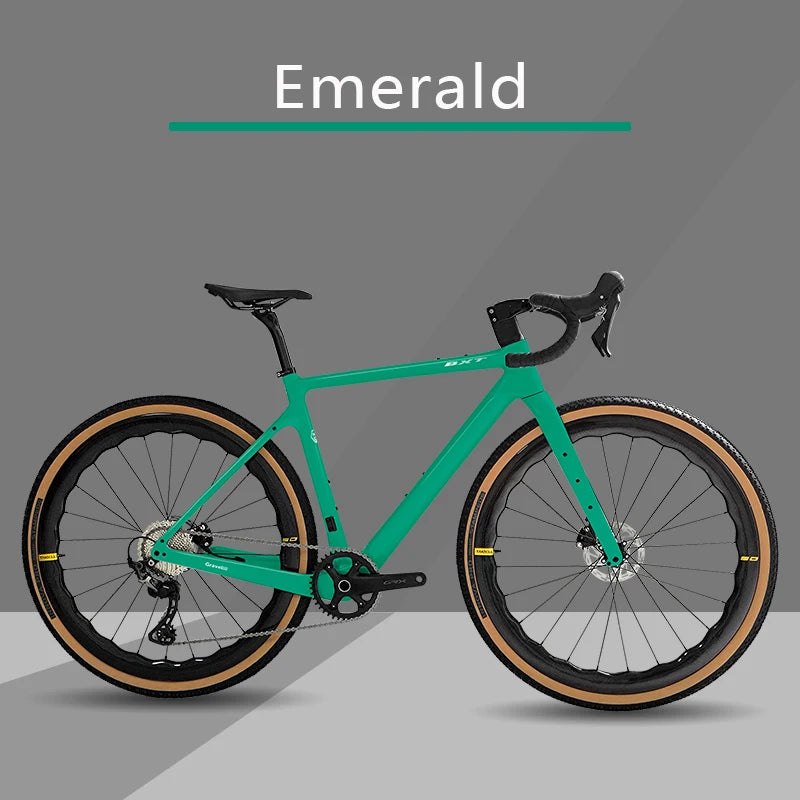 Bici Gravel In Fibra Di Carbonio 700C GRX 600 11 Velocità Con Ruote E Forcella In Carbonio