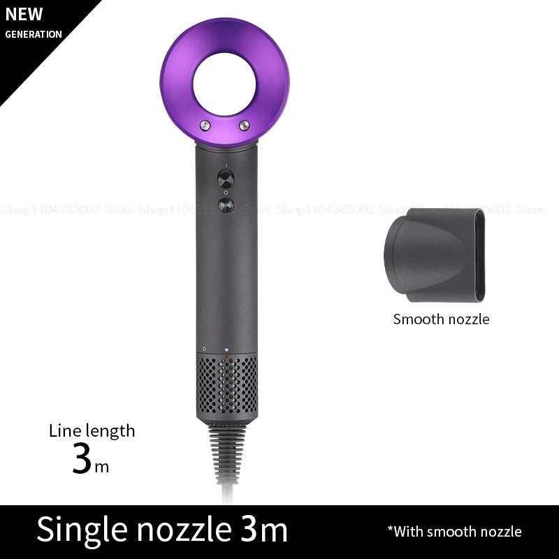 Accessorio Professionale Senza Lame per Asciugacapelli Dyson, Ioni Negativi, Asciugatura Rapida, Potente, per Casa, con Funzione Anti-Crespo, Elettrico
