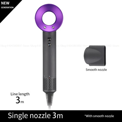 Accessorio Professionale Senza Lame per Asciugacapelli Dyson, Ioni Negativi, Asciugatura Rapida, Potente, per Casa, con Funzione Anti-Crespo, Elettrico