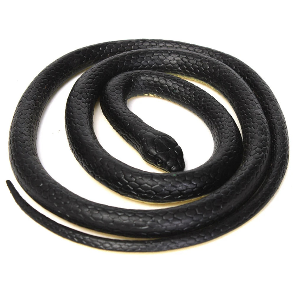 Serpente Giocattolo In Gomma Morbida 130 Cm Realistico Per Scherzi Esterni Da Giardino