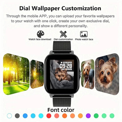 Smartwatch Da 1,83 Pollici Con Touchscreen Completo Per Fitness E Chiamate Bluetooth