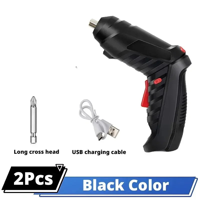 Set di Utensili Elettrici 3.6v per Manutenzione Domestica, Mini Trapano Elettrico con Batteria al Litio di Grande Capacità, Cacciavite Cordless per Uso Domestico ﻿