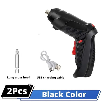 Set di Utensili Elettrici 3.6v per Manutenzione Domestica, Mini Trapano Elettrico con Batteria al Litio di Grande Capacità, Cacciavite Cordless per Uso Domestico ﻿