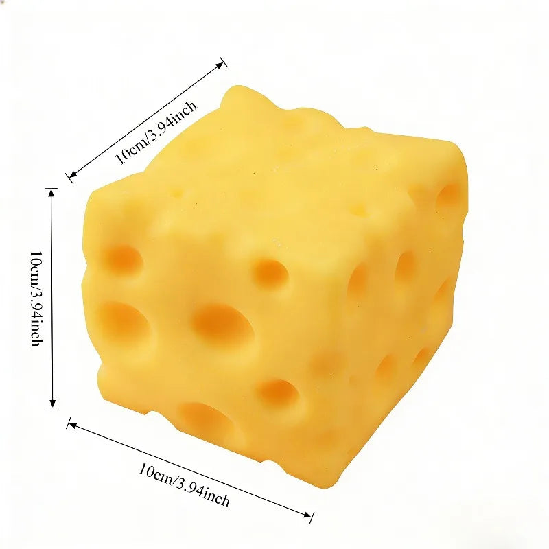 Giocattolo Antistress Gigante a Forma di Formaggio, Squishy Extra Large, Giocattolo Modellabile a Lenta Risalita, Palla Antistress per Adulti, Regalo