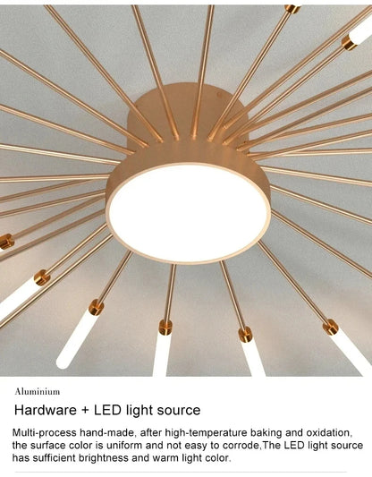 Lampada Da Soffitto Led A Forma Di Fiore Per Soggiorno E Camera Da Letto, Luce Moderna Sala Da Pranzo