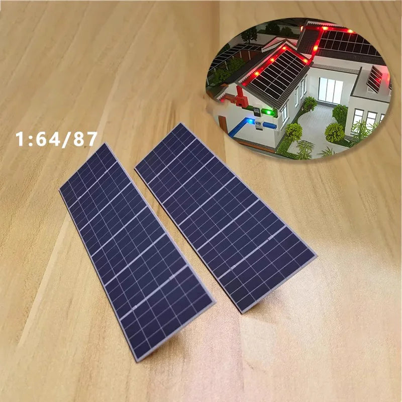 Set Educativo Pannello Solare Miniaturizzato Stampato In 3D Adesivi Personalizzabili Energia Verde