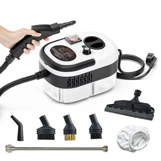 Pulitore a vapore da 1,2 litri Sterilizzazione ad alta temperatura Aria condizionata Cappa da cucina Pulitore a vapore per casa/auto 220 V/110 V Spina UE/USA