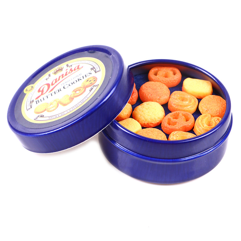 Set Accessori Cucina Miniatura 1 12 Scatola Latta Blu Per Casa Delle Bambole Decorazione Giocattolo Regalo