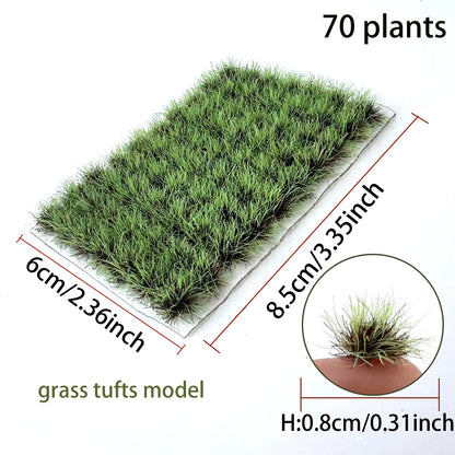 Erba Statica Miniatura Per Diorami E Scenari Wargaming 70 Pezzi In 5 Colori Altezza 8 Mm