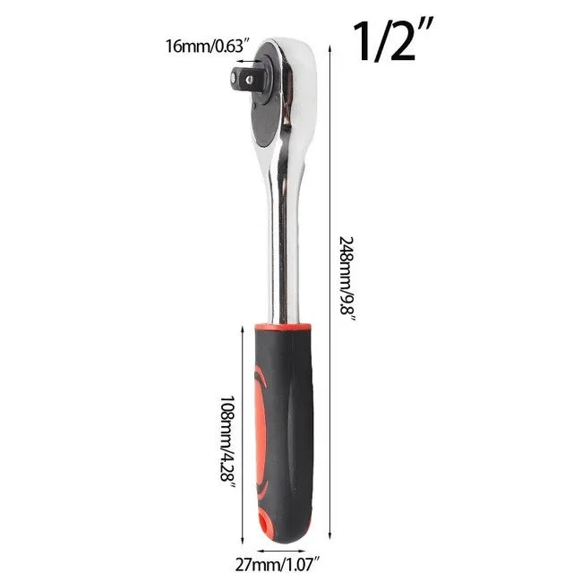 Onnfang 7-19/11-32mm chiave a cricchetto universale testa a bussola universale, chiave a bussola per uso domestico/chiave per utensili manuali