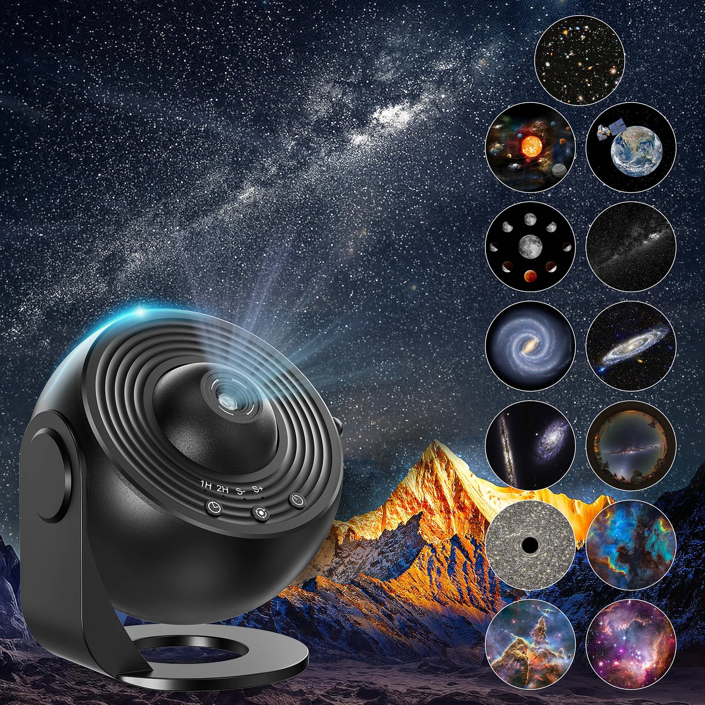 Proiettore Stellare 13 in 1 Per Camera Da Letto Galaxy Aurora Notturno Luce Diffusa Per Bambini e Adulti