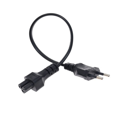 Cavo adattatore di alimentazione europeo Cavo da 30 cm Spina UE 2 pin maschio a IEC 320 C5 per alimentatore per notebook