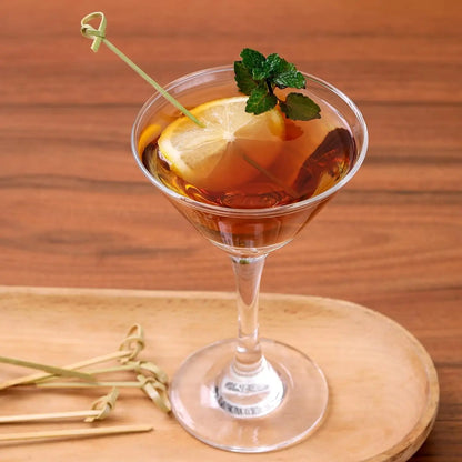 Stuzzicadenti Da Cocktail In Bambù Naturale Con Nodi Adatti A Frutta E Antipasti