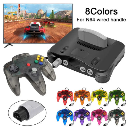 Gamepad cablato a 8 colori per console N64 Joypad Control per N64 Joystick classico Console di gioco retrò Accessori per gamepad