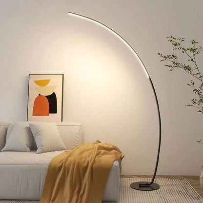 Lampada Da Terra Moderna A Arco Nordico Con LED Dimmabile E Telecomando Per Soggiorno E Camera Da Letto