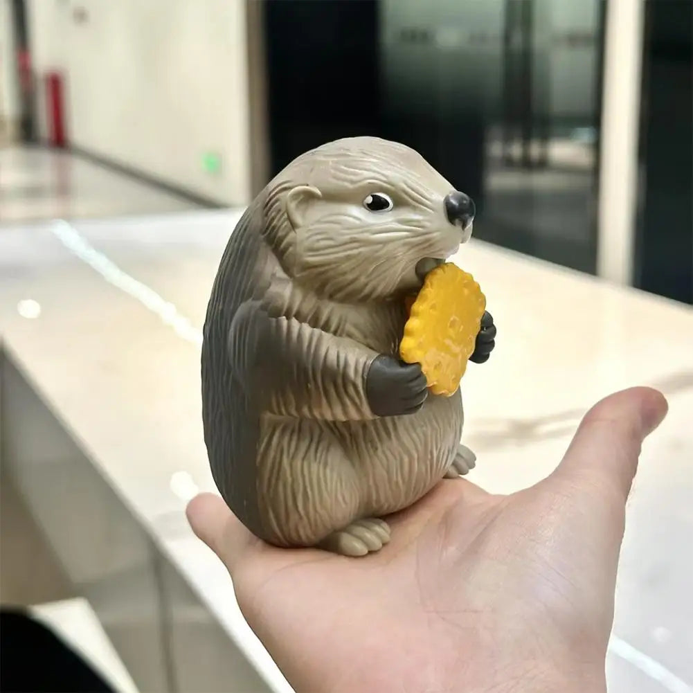 Giocattolo Marmotta Antistress Sonoro Da Scrivania, Divertente Gioco Da Ufficio E Casa