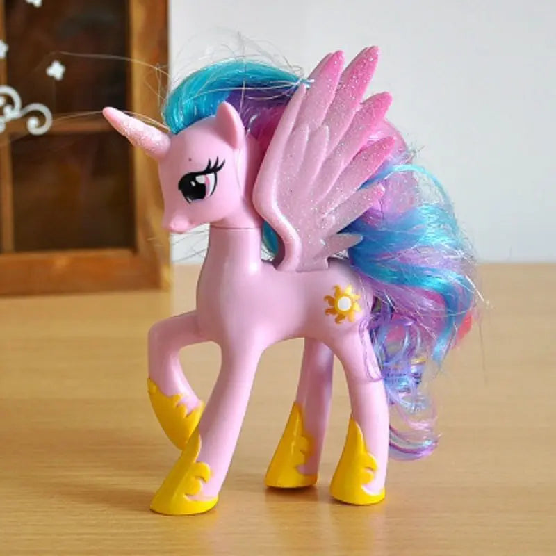 Set di giocattoli My Little Pony Fluttershy Rainbow Dash Twilight Sparkle Princess Cadence Luna Regalo a mano