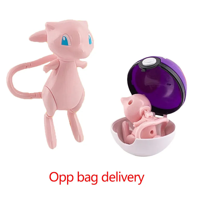 Pokemon Pokeball Figura Palla Pikachu Charizard Mewtwo Mew Eevee Gengar Lapras Blastoise Venusaur Gyarados Giocattolo Educativo Per Bambini