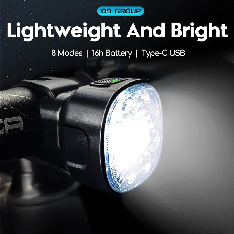 Set Luci Da Bicicletta Ricaricabili Frontale E Posteriore Impermeabili USB MTB Con Alta Luminosità