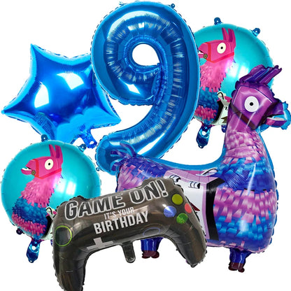 Decorazioni Festa Bambini Tema Alpaca Lama Cartoon Piatti e Tovaglie Set Per Feste