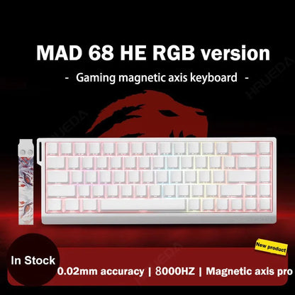 MADLIONS Mad 60he Mad60HE Mad 68HE Tastiera meccanica Interruttore magnetico Wired Hot Swap 8K Velocità di traina Tastiera da gioco personalizzata