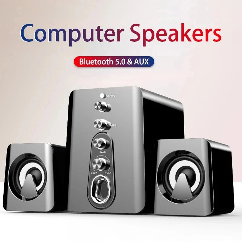Altoparlanti per computer Sistema Home Theatre PC Subwoofer per basso Altoparlante Bluetooth Musica Soundbar surround 4D per laptop desktop Boombox