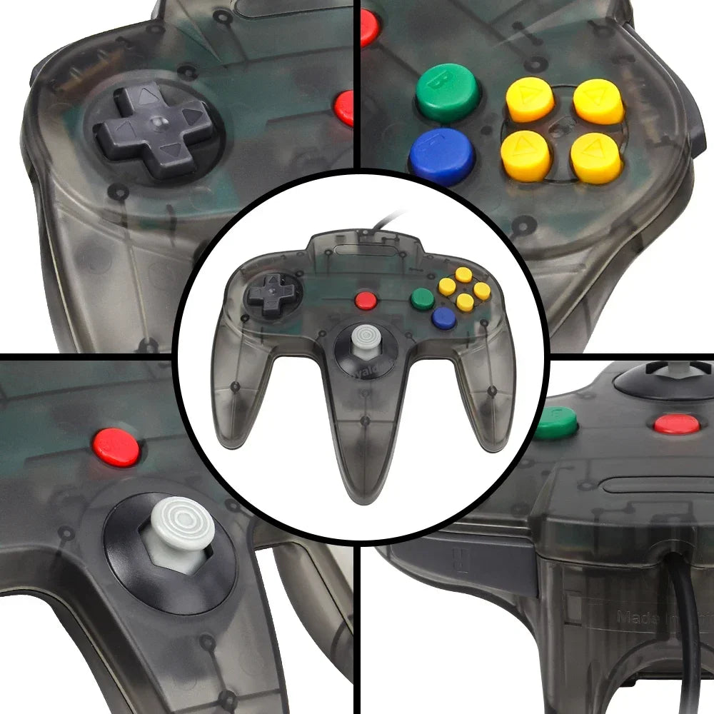 Gamepad cablato a 8 colori per console N64 Joypad Control per N64 Joystick classico Console di gioco retrò Accessori per gamepad