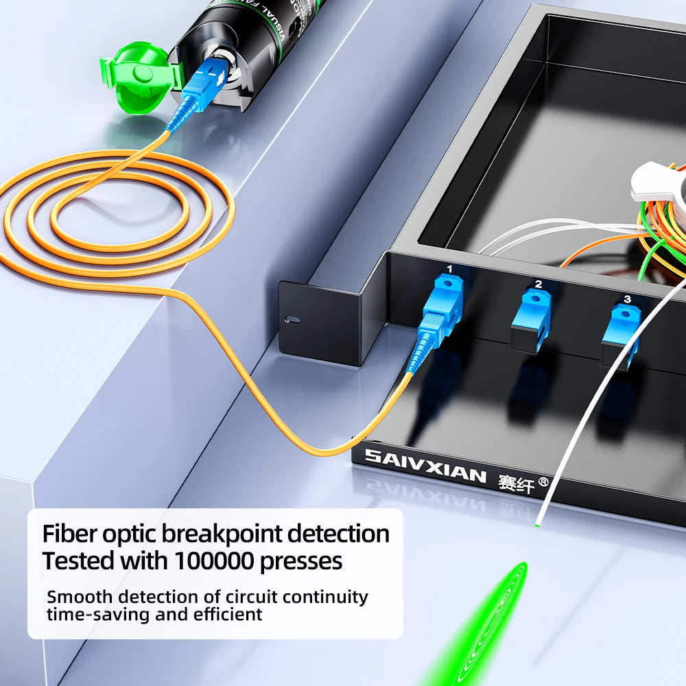 Penna Luce Verde e Rossa In Fibra Ottica Ricaricabile Con Tester 15 mW 30 mW 50 mW 100 mW