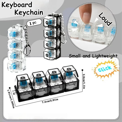 Portachiavi Tastiera Luminosa Antistress Con Pulsante Led Per Persone Ansiose Accessorio Da Scrivania