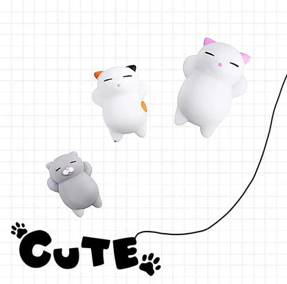 5 pz Animale Gatto Kawaii Gatto Squishy Mini Squishies Stress Mochi Squishy Giocattoli Mochi Squishy Stress Mochi Animale Giocattolo Regalo per il Capretto