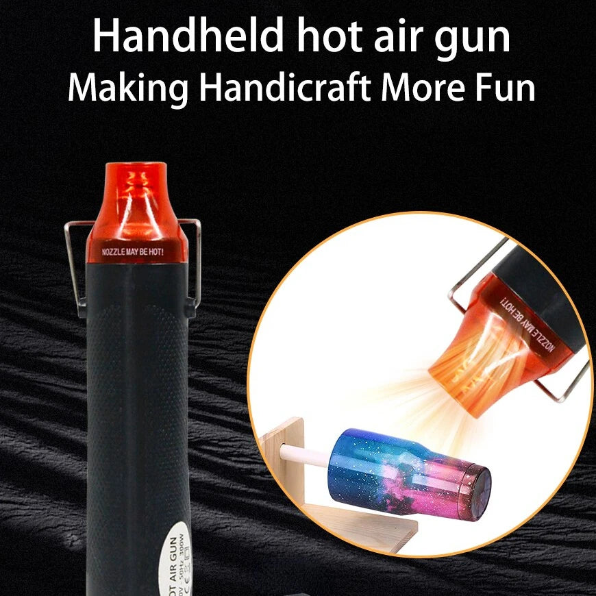 Pistola Ad Aria Calda 300W 220V Per Saldatura E Artigianato Mini Strumento Con Supporto E Funzione Termoretraibile