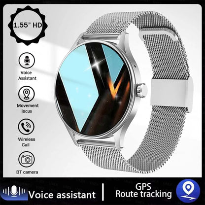 Orologio Intelligente Alla Moda Con Schermo Da 1,55 Pollici Hd Controllo Chiamate Bluetooth E Monitoraggio Attività