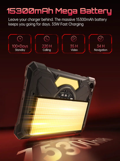 Tablet Android Cubot Tab Kingkong S 10,1 pollici, Batteria 15300 mAh, 6 Gb Ram, 256 Gb Storage, Fotocamera 48 Mp
