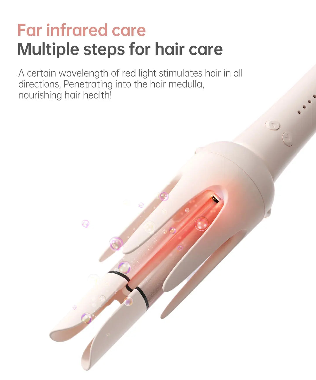 Ferro arricciacapelli automatico professionale Bigodino per capelli rotante a 3 velocità Bacchetta per styling riscaldata in ceramica con strumenti per lo styling per la cura dei capelli agli ioni negativi