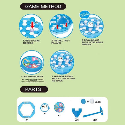 Gioco Da Tavolo Interattivo Il Pinguino Rompe Il Ghiaccio Per Bambini Genitore Figlio
