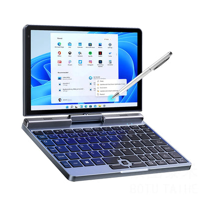 Crelander P8 Mini Laptop Da Gioco 8 Pollici Schermo Touch Intel Alder Lake N100 12GB DDR5 Windows 11 WiFi 6