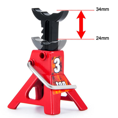 Decorazione Auto RC Mini Jack Stand Con Gancio Rimorchio E Rete Per Bagagli 1 18 E 1 24 Scale