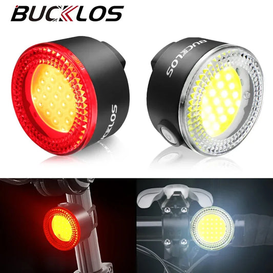 Luce Per Bicicletta Cob Led Frontale E Posteriore Ricaricabile 500 Lm IPX5 MTB Strada E Fuoristrada