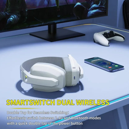 Cuffie Da Gioco Wireless 2,4 GHz Con Microfono ANC Per PS5 PS4 PC Mac Suono Chiaro E Connessione Stabile