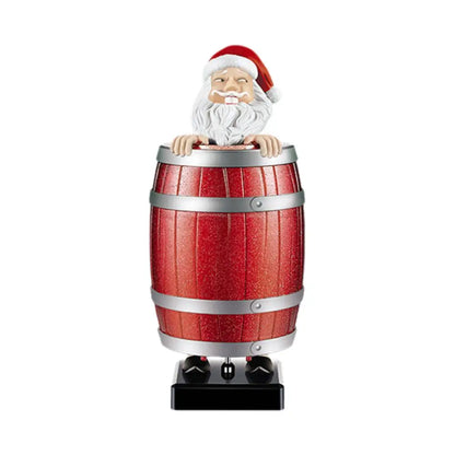 Porta Sigarette Divertente Parodia Babbo Natale Nel Barile Di Legno Dispenser Giocattolo Regalo Di Natale