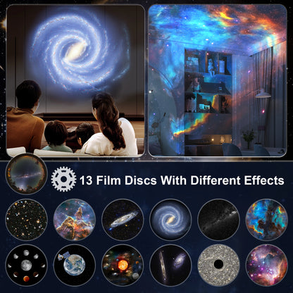 Proiettore Stellare 13 in 1 Per Camera Da Letto Galaxy Aurora Notturno Luce Diffusa Per Bambini e Adulti