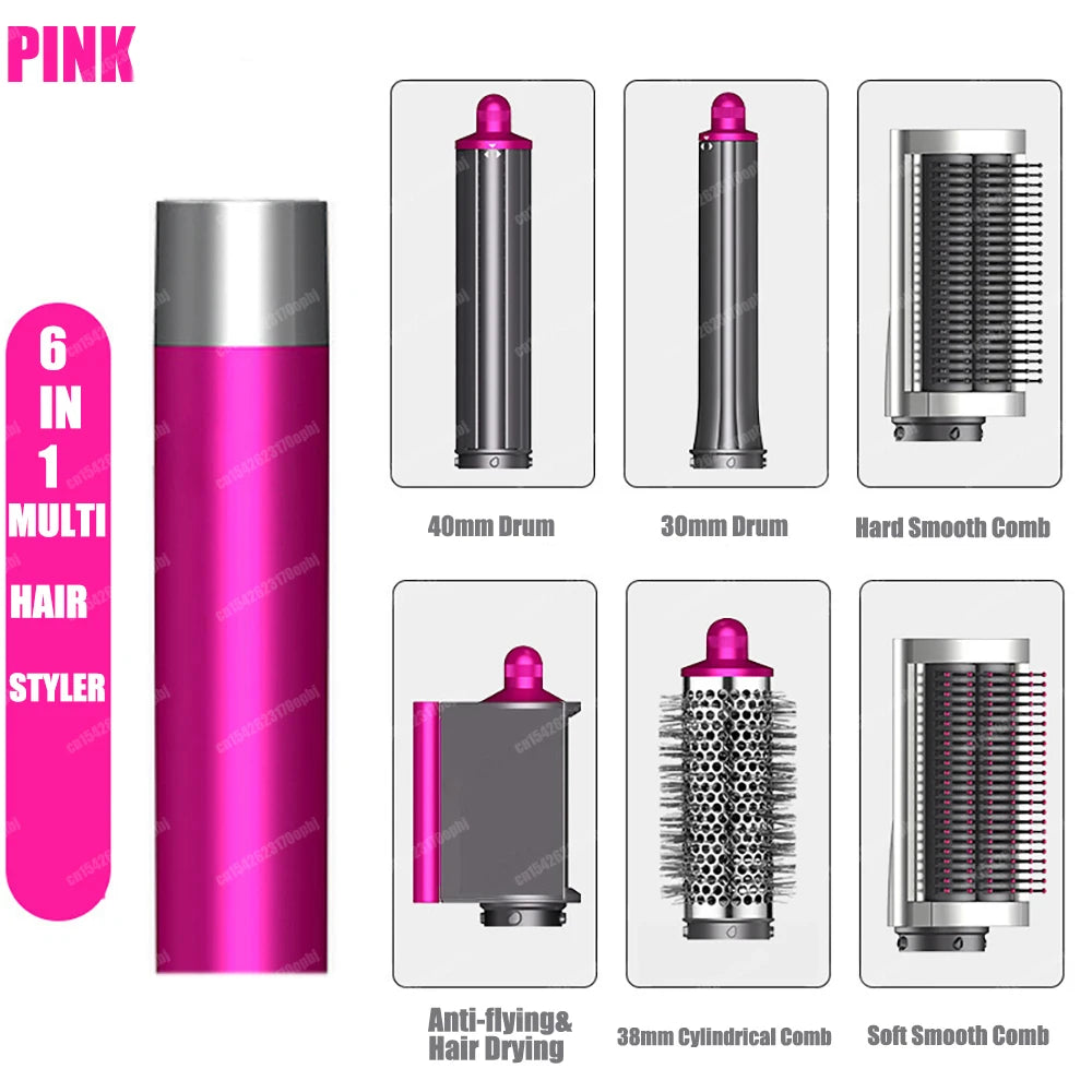 Nuovo Multil Hair Styler Asciugacapelli automatico per arricciare Asciugacapelli ad aria calda/fredda 1300W Piastra per capelli Curling Barrel Spazzola Asciugacapelli per salone
