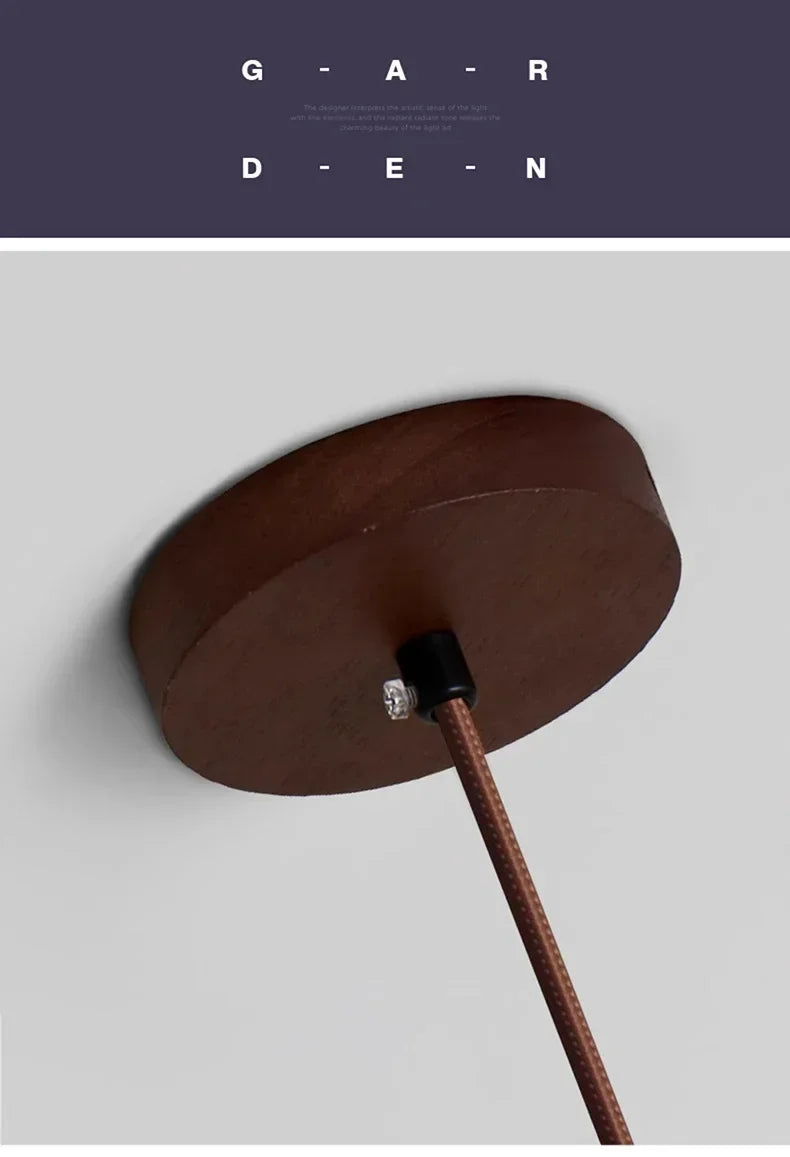 Lampada a Sospensione in Pietra Gialla Stile Giapponese Wabi Sabi per Camera da Letto e Bar