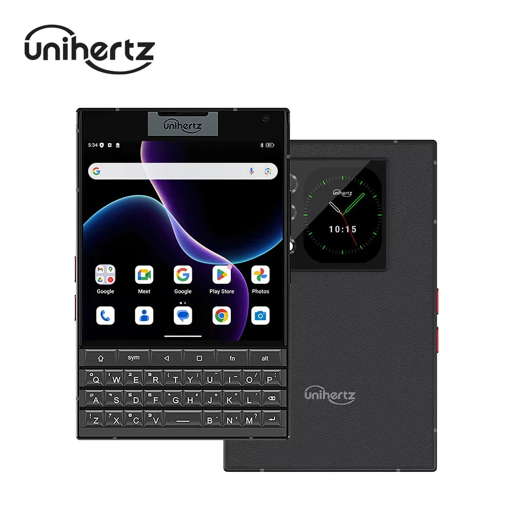 Smartphone Unihertz Titan 2 5G Android 15 con tastiera fisica Doppio schermo Memoria da 12 GB + 512 GB Doppia porta SIM Type-C