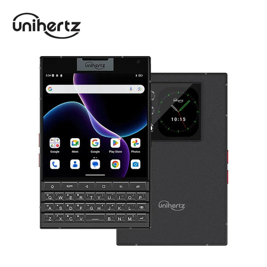 Smartphone Unihertz Titan 2 5G Android 15 con tastiera fisica Doppio schermo Memoria da 12 GB + 512 GB Doppia porta SIM Type-C