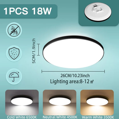 Plafoniera LED Da Soffitto 18W-50W 220V, Illuminazione Moderna Per Soggiorno E Decorazione Casa