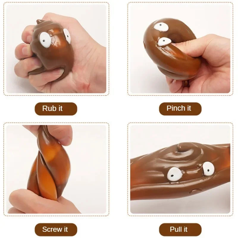 1-10PCS Giocattoli per ridurre lo stress Palline sparse Gadget per ridurre lo stress Palla appiccicosa Cacca Giocattoli peculici Giocattoli per ridurre lo stress